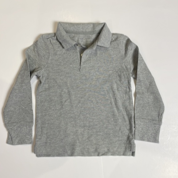 Organic cotton long sleeve polo shirt - Picture 3 of 3